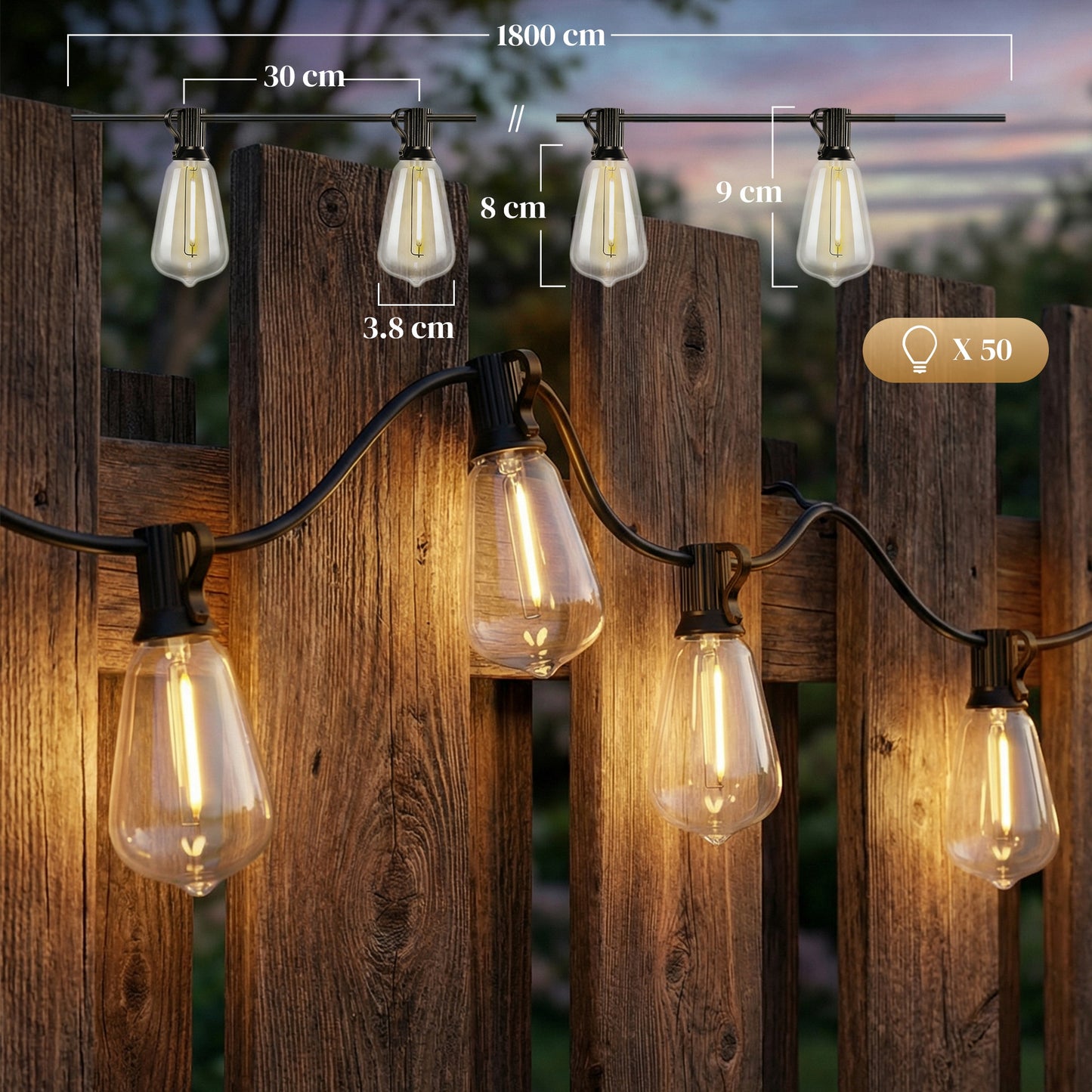 Curtain Lights Connectable Fairy Curtain Lights Plug-in IP44