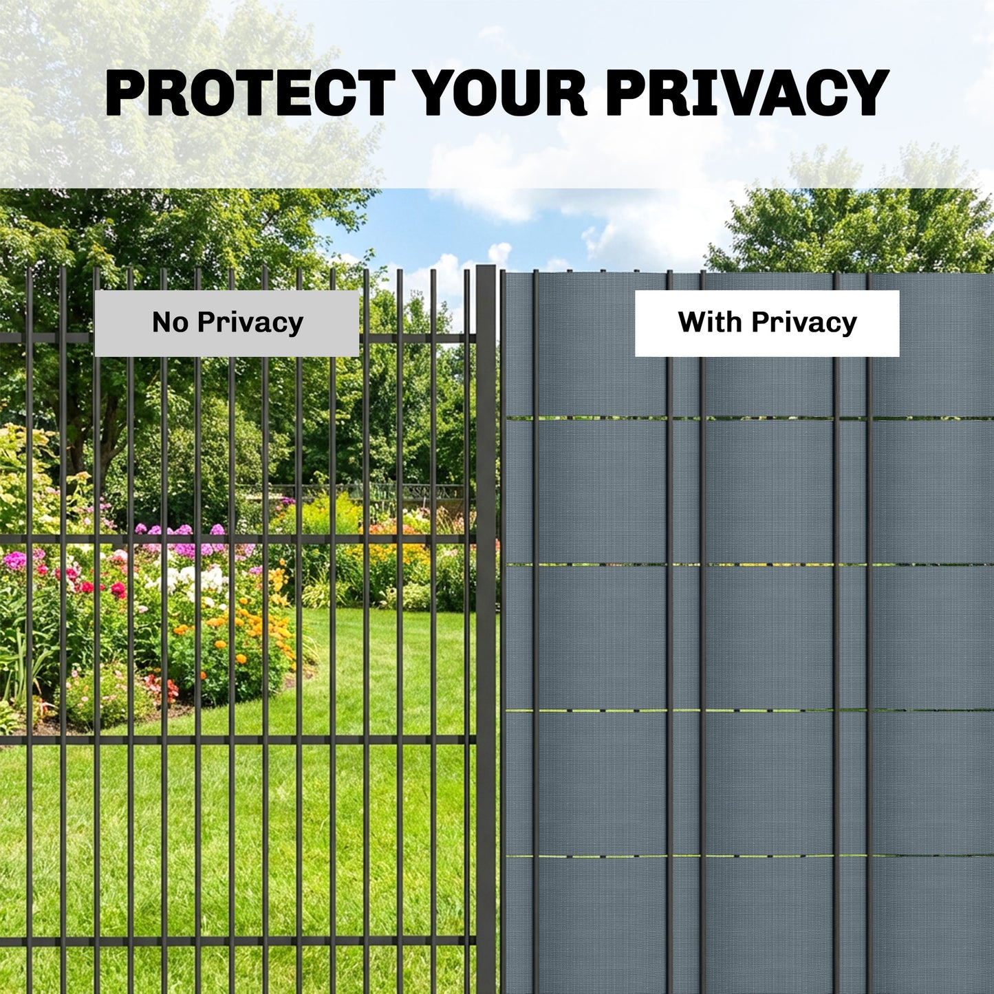 2Pcs Privacy Garden Screen Fence