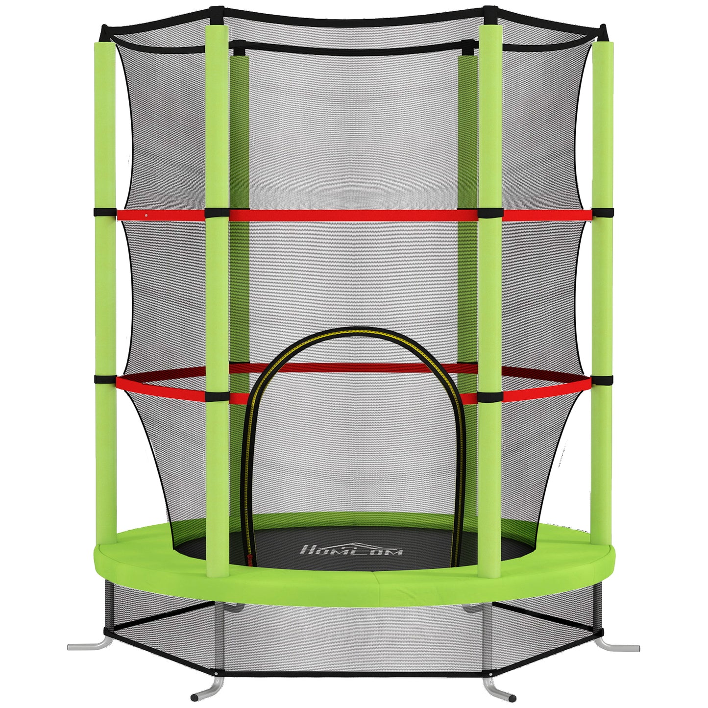 Kids Trampoline, with Enclosure Net, Steel Frame, for Ages 3-6 Years