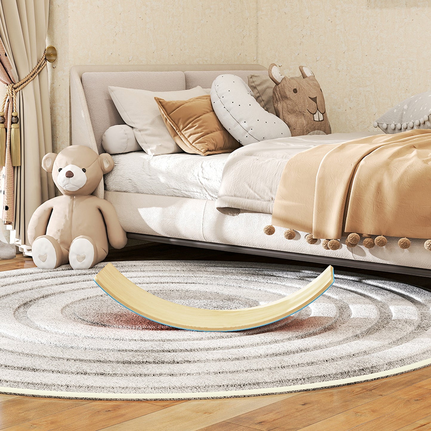 Wooden Balance Board for Kids