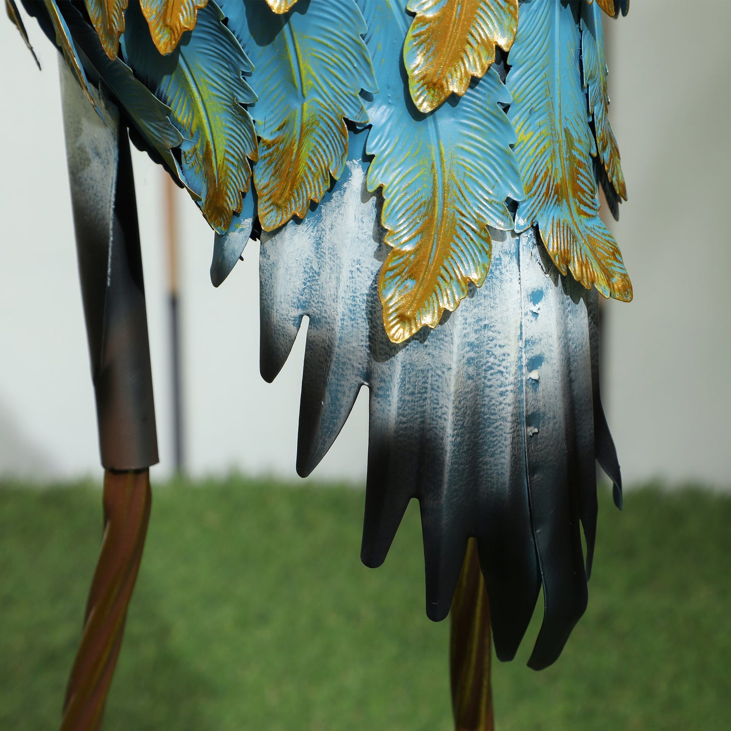 Heron Garden Statue, Standing Garden Ornament (1)