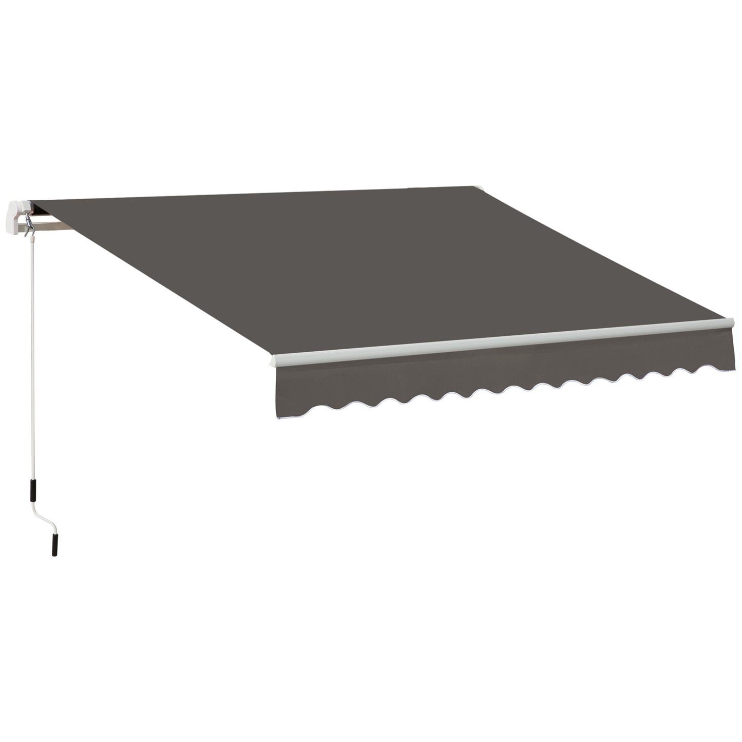 Awning Canopy Manual Retractable Porch Sun Shade Shelter 3 x 2m