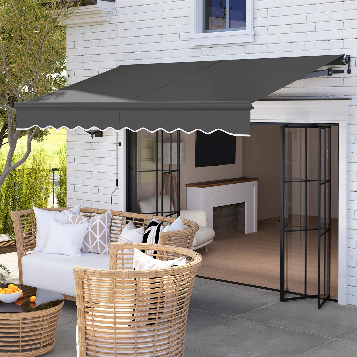 3 x 2.5m Electric Awning with Remote Controller (1)