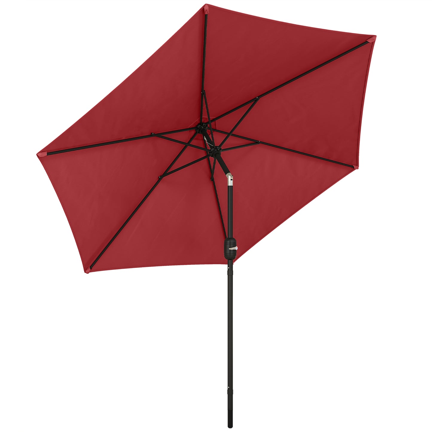 2.6 m Garden Parasol Umbrella with Aluminium Pole (4)