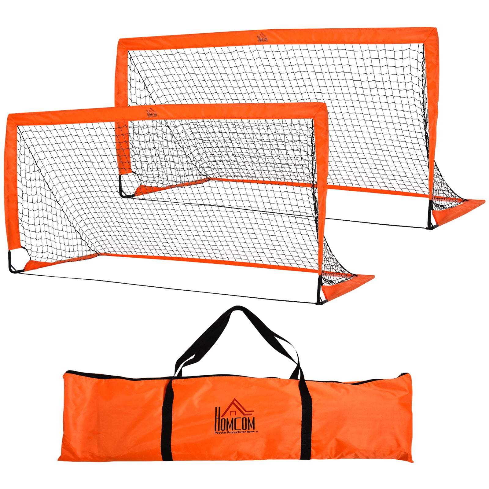 Set of 2 Football Goal Net 6 x 3 ft Foldable Outdoor Sport Training