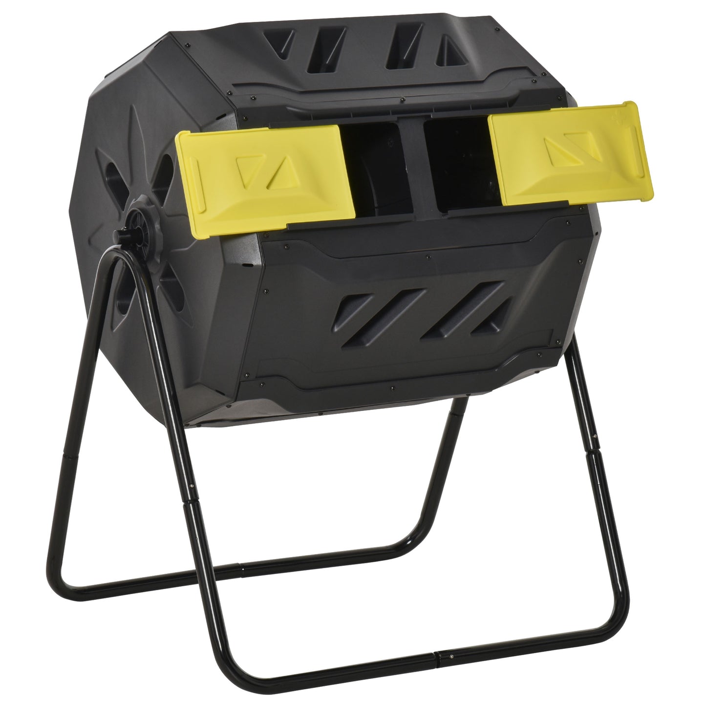 160L 360° Rotating Dual Chamber Composter