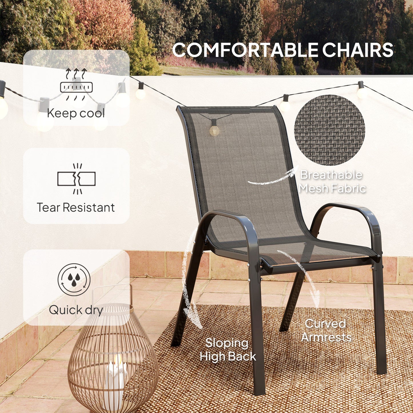 Three-Piece Outdoor Garden Set