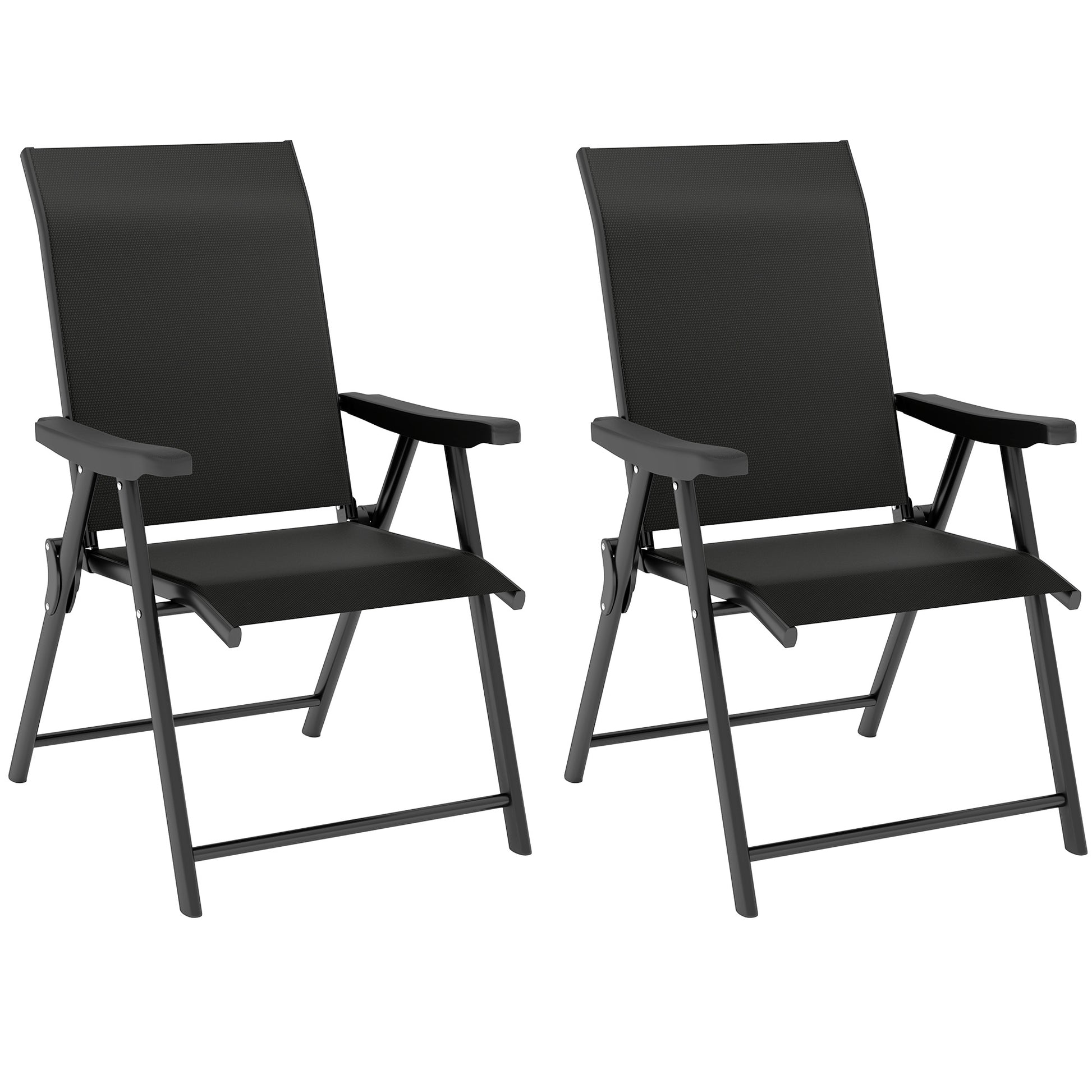 Set of Two Folding Outdoor Chairs
