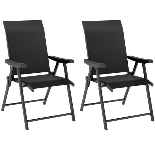 Set of Two Folding Outdoor Chairs