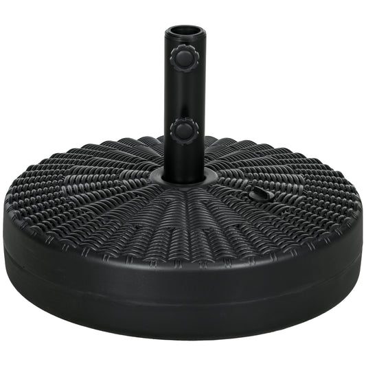 29kg Water/Sand Filled Rattan-Effect Parasol Base