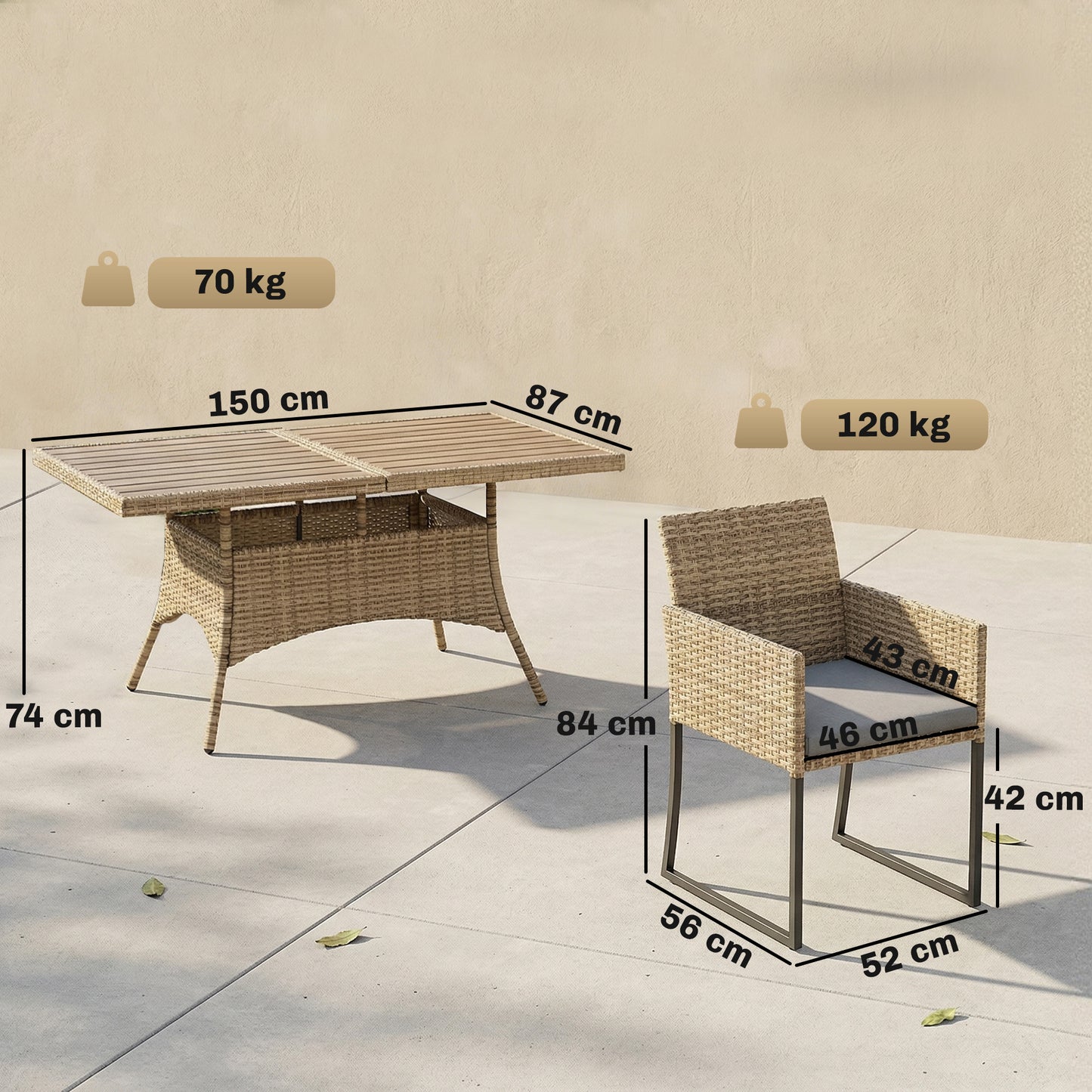 7 Piece Rattan Garden Furniture Set (1)