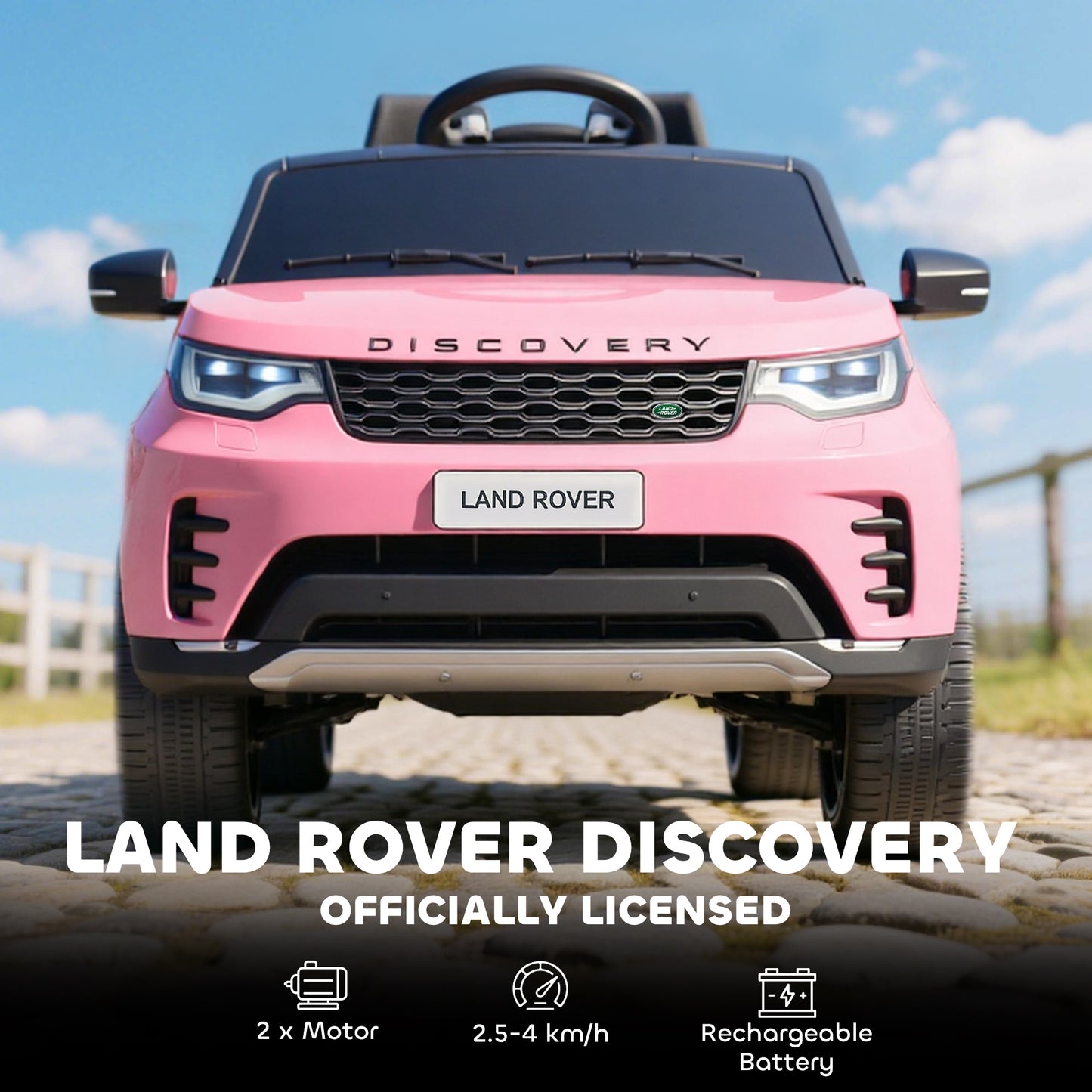 Land Rover Discovery Licensed 12V Kids Electric Car with Remote