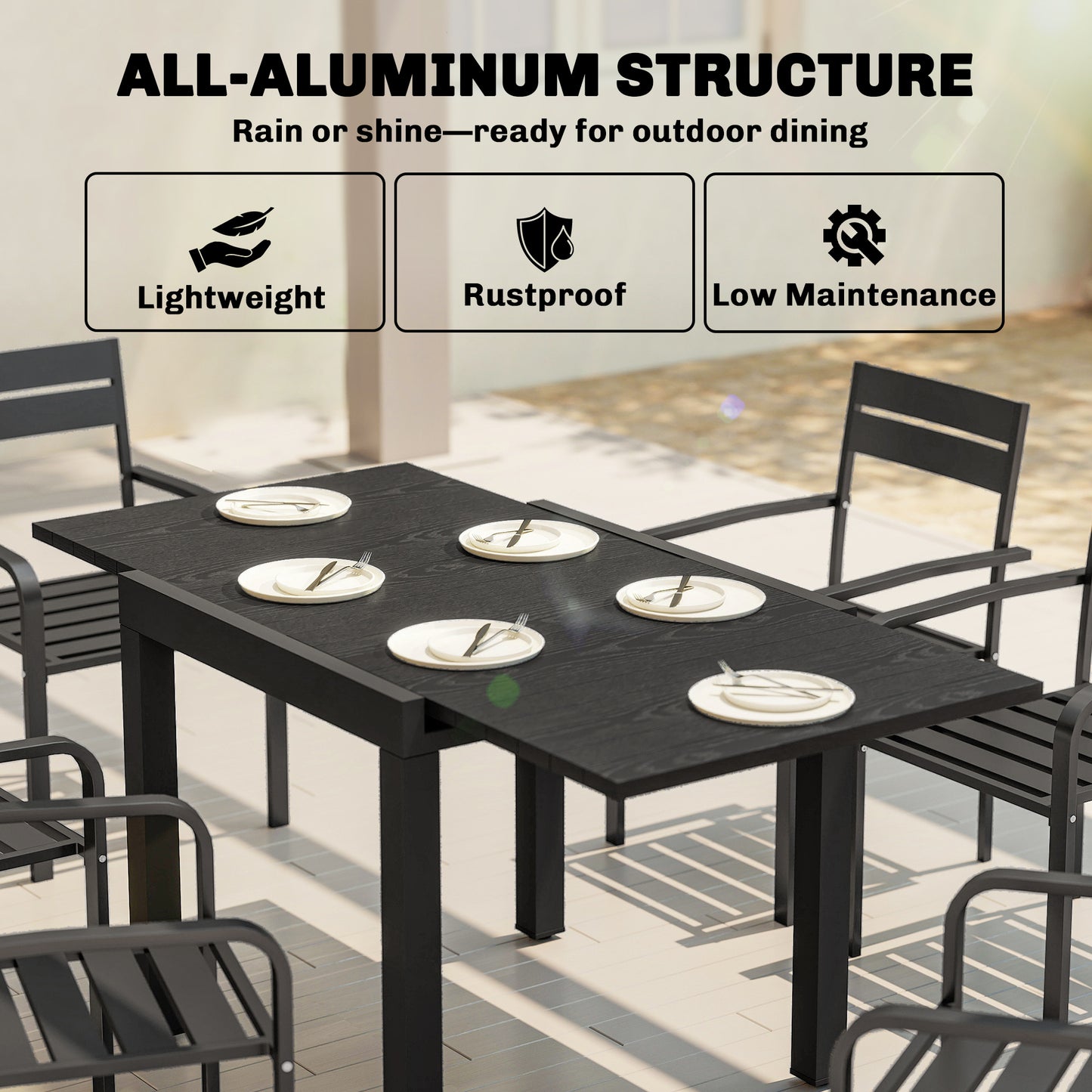 Extending Garden Table for 4-6