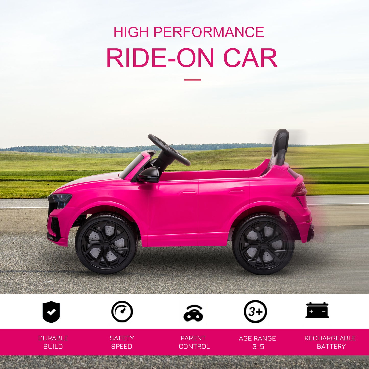 Audi RS Q8 6V Kids Electric Ride On Car Toy w/ Remote USB MP3