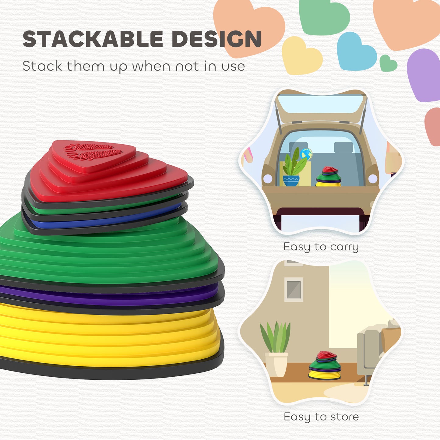 6-Piece Stepping Stones for Kids