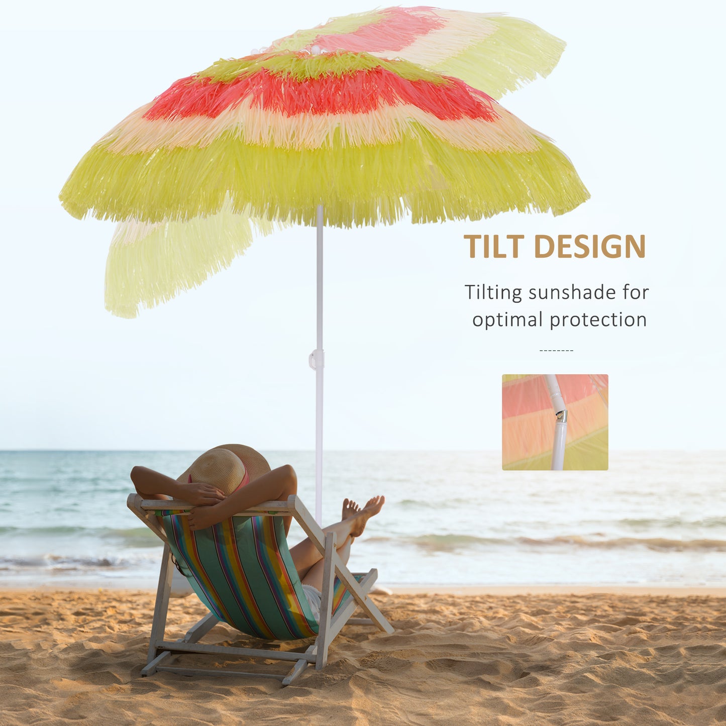 1.6m Garden Hawaii Parasol