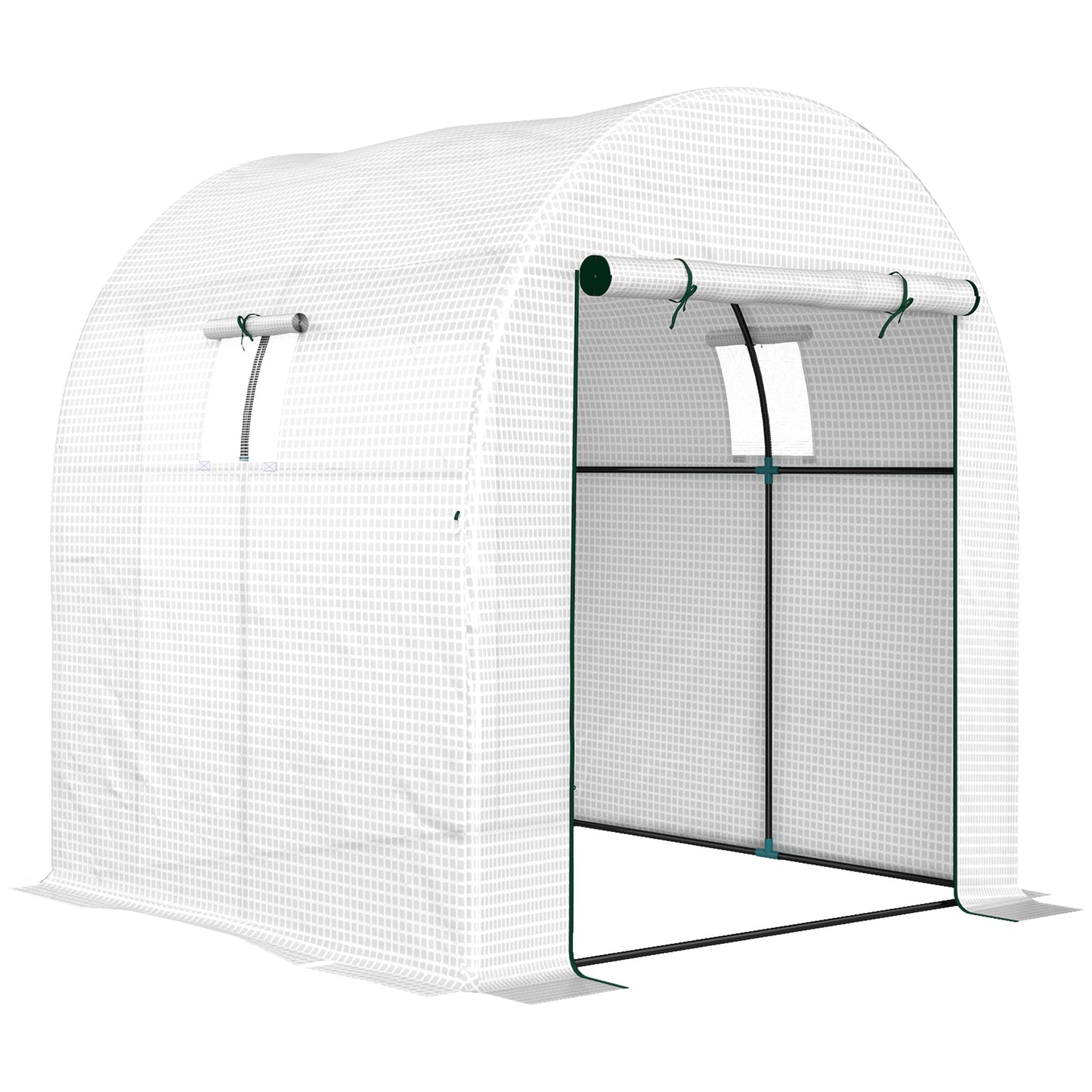 180 x 180cm Walk-In Polytunnel Greenhouse