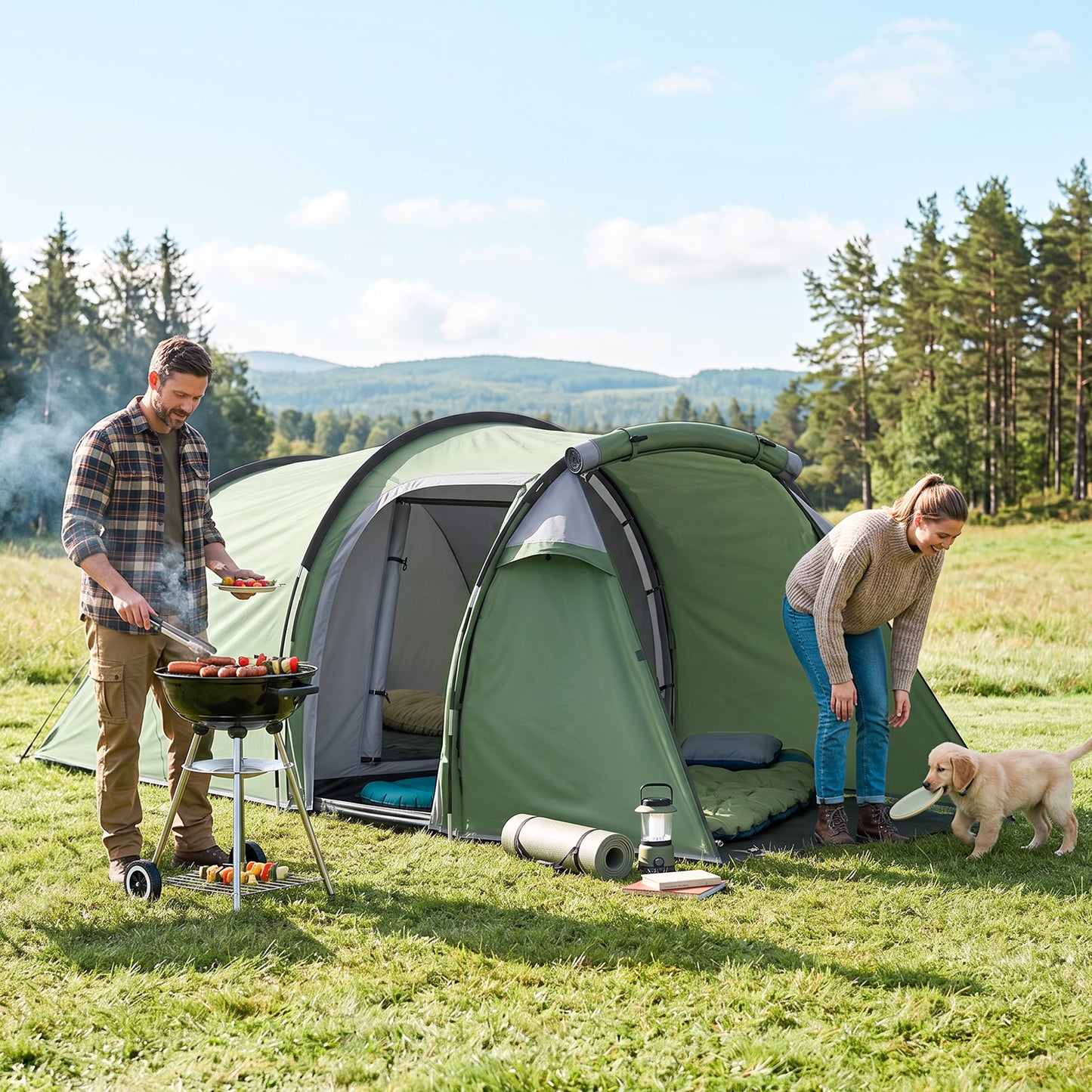 Three-Man, Two-Room Tent