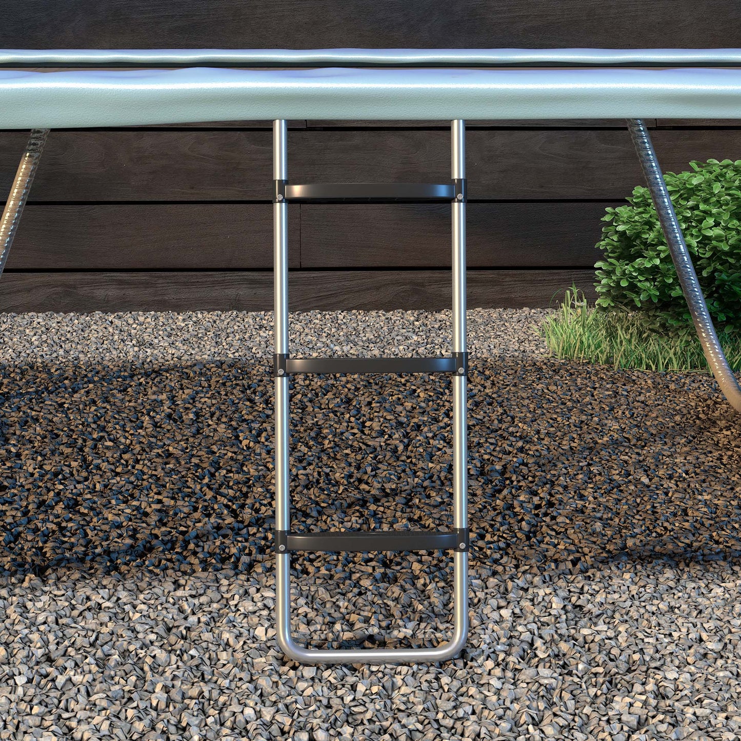 Galvanised Steel Trampoline Ladder (1)