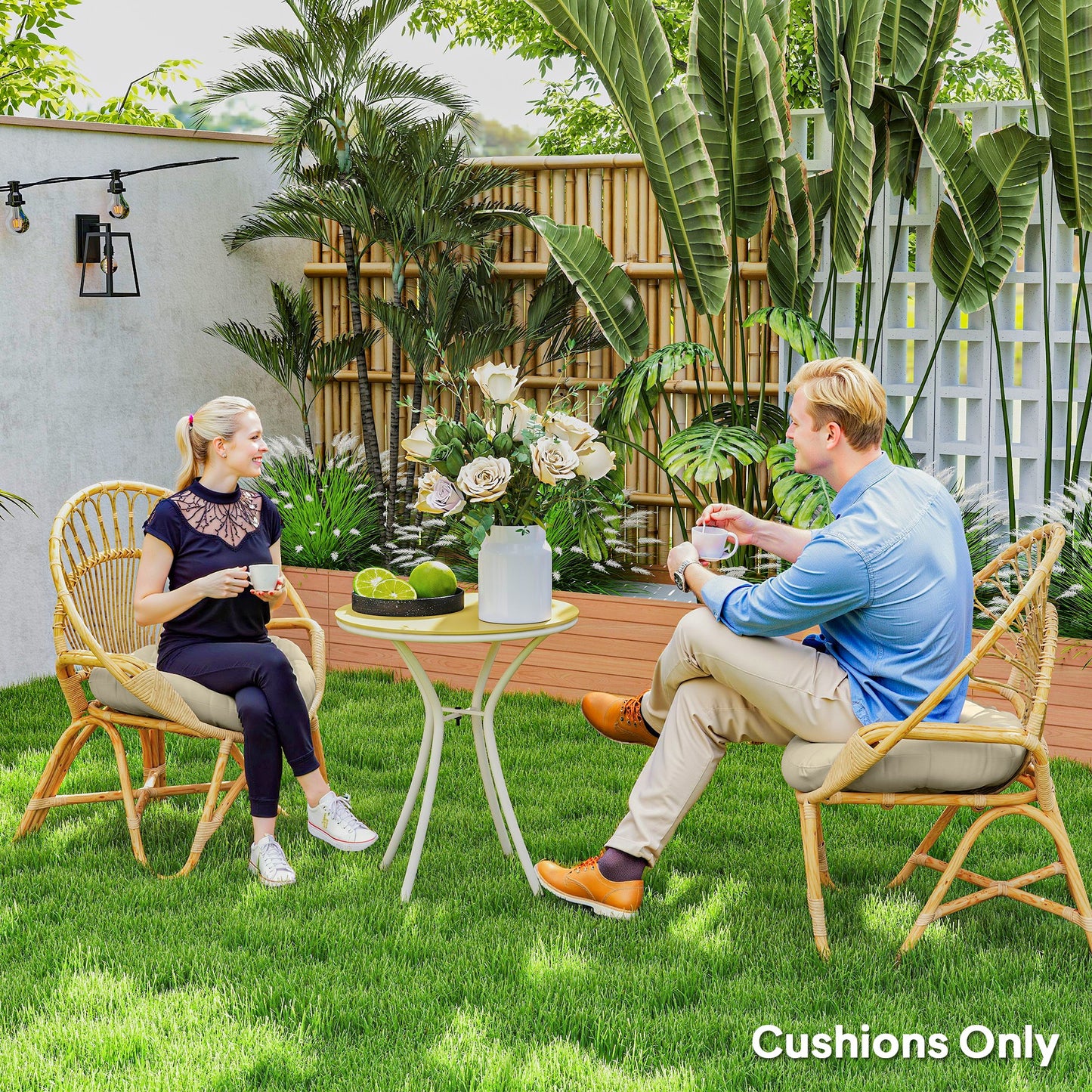 Set of Two Φ60cm Outdoor Cushions