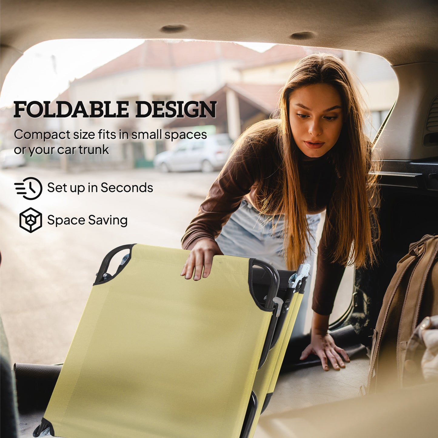Foldable Sun Lounger with 5-Position Adjustable Backrest (1)