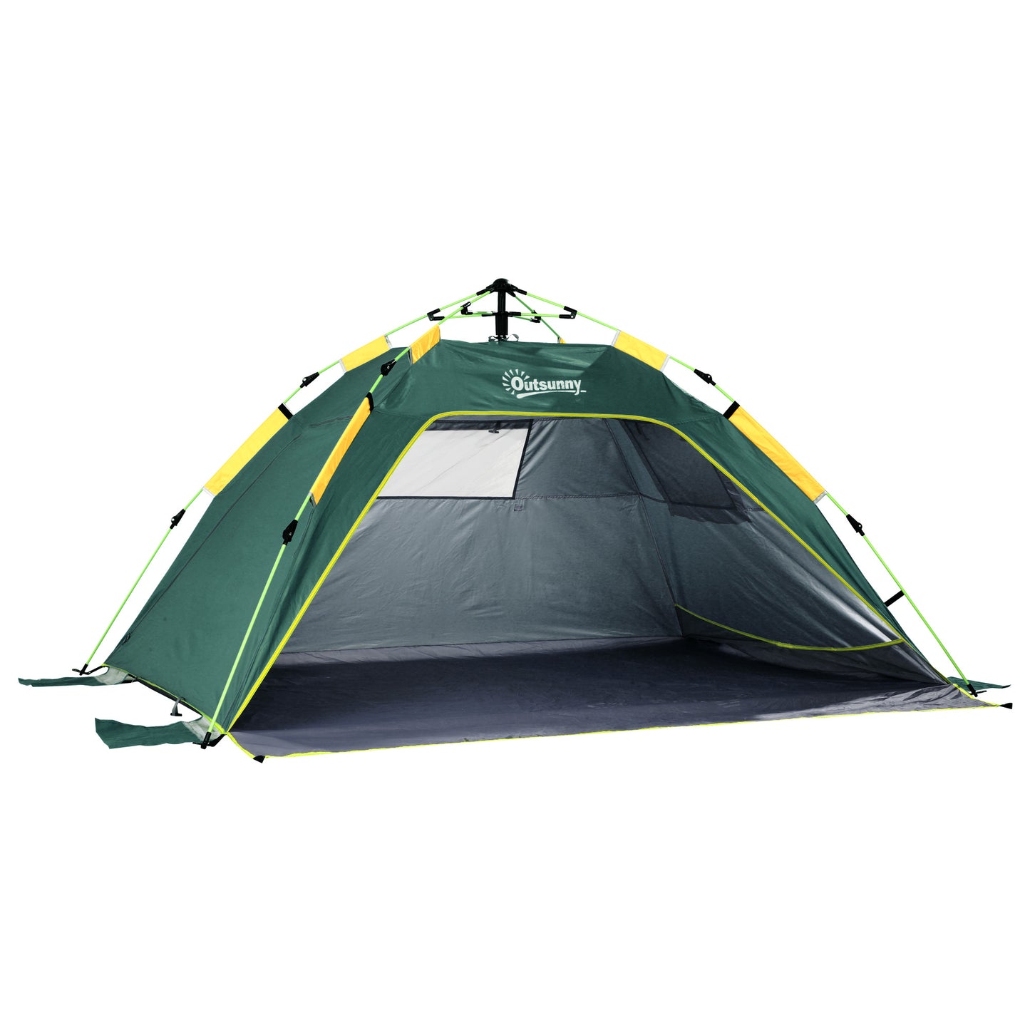 Beach Tent for 1-2 Person Pop-up Design with 2 Mesh Windows & 2 Doors