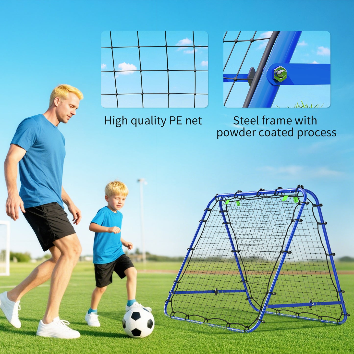 Double Sided Football Rebounder Net