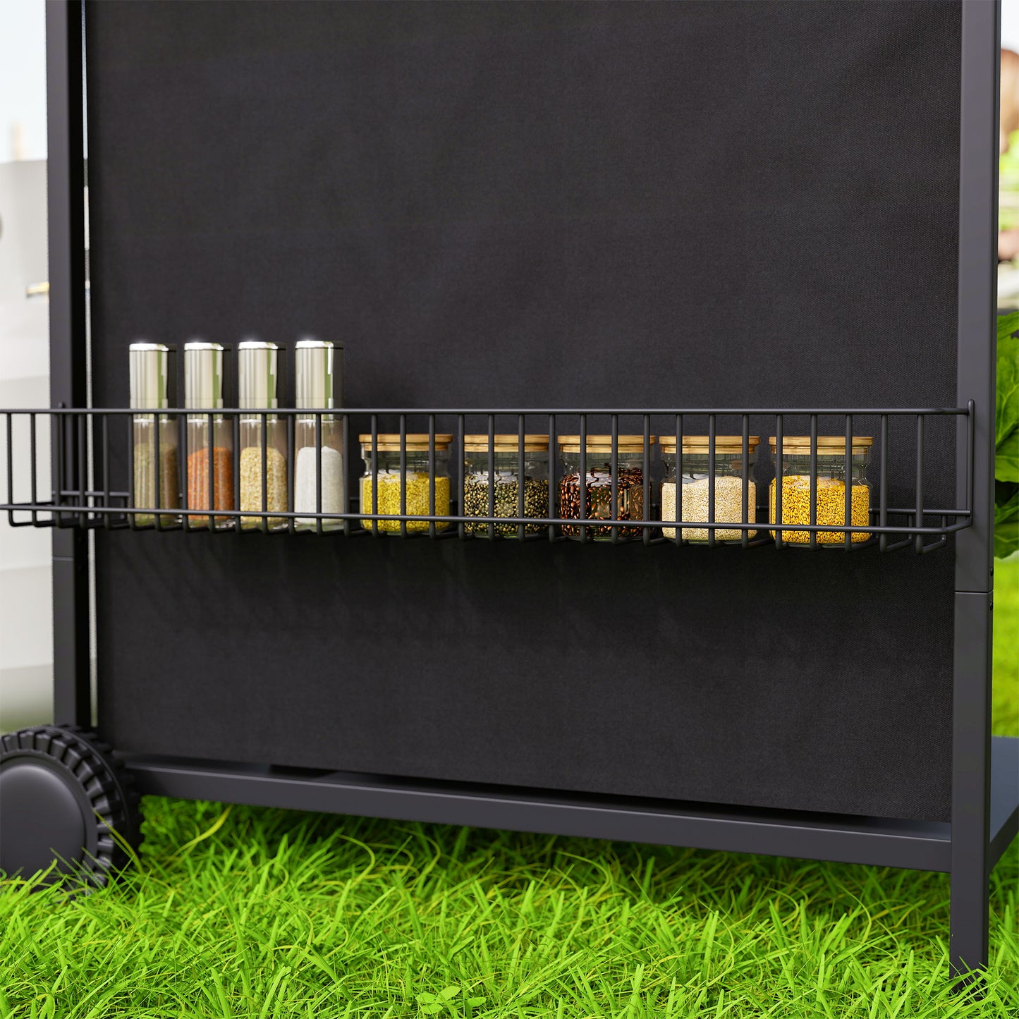 4+1 Burner Gas BBQ Grill, Portable Gas Barbecue Grill