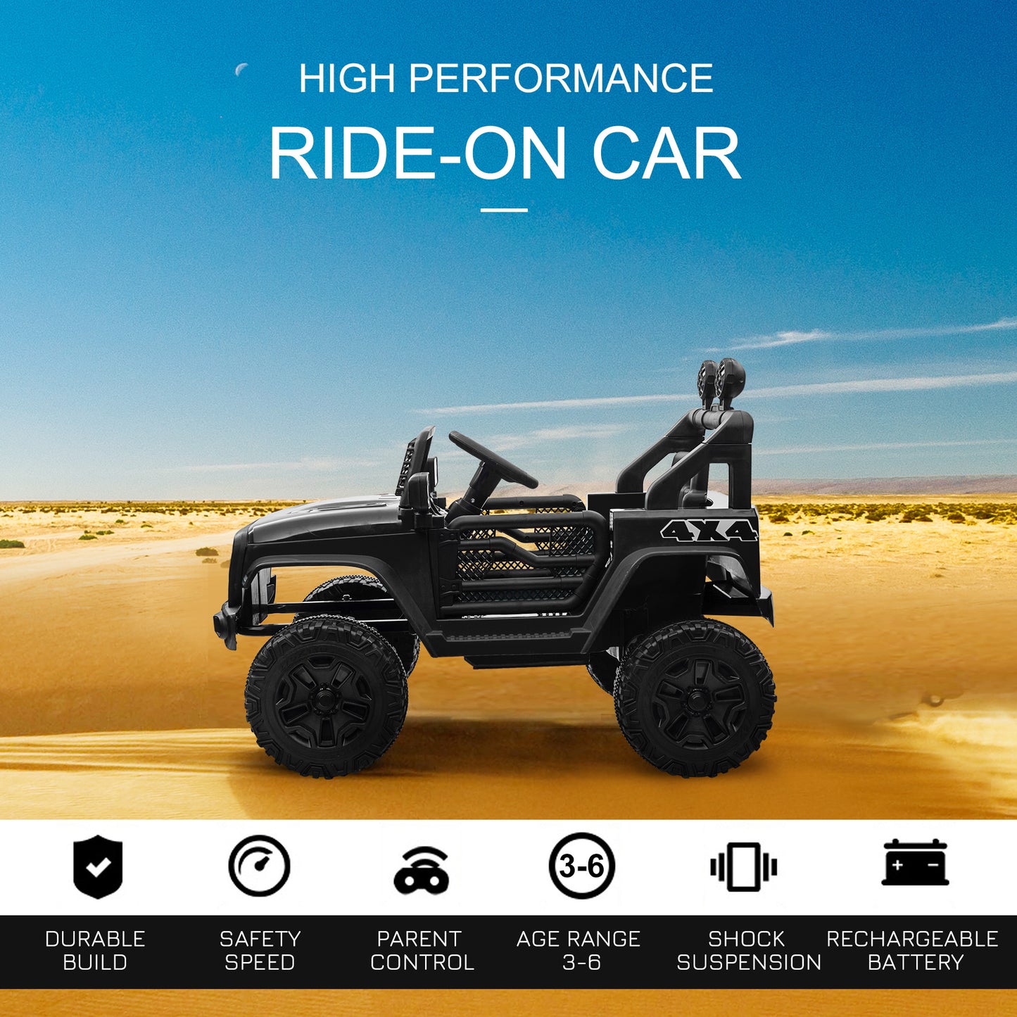Kids Electric Ride On Car 12V Off Road Toy