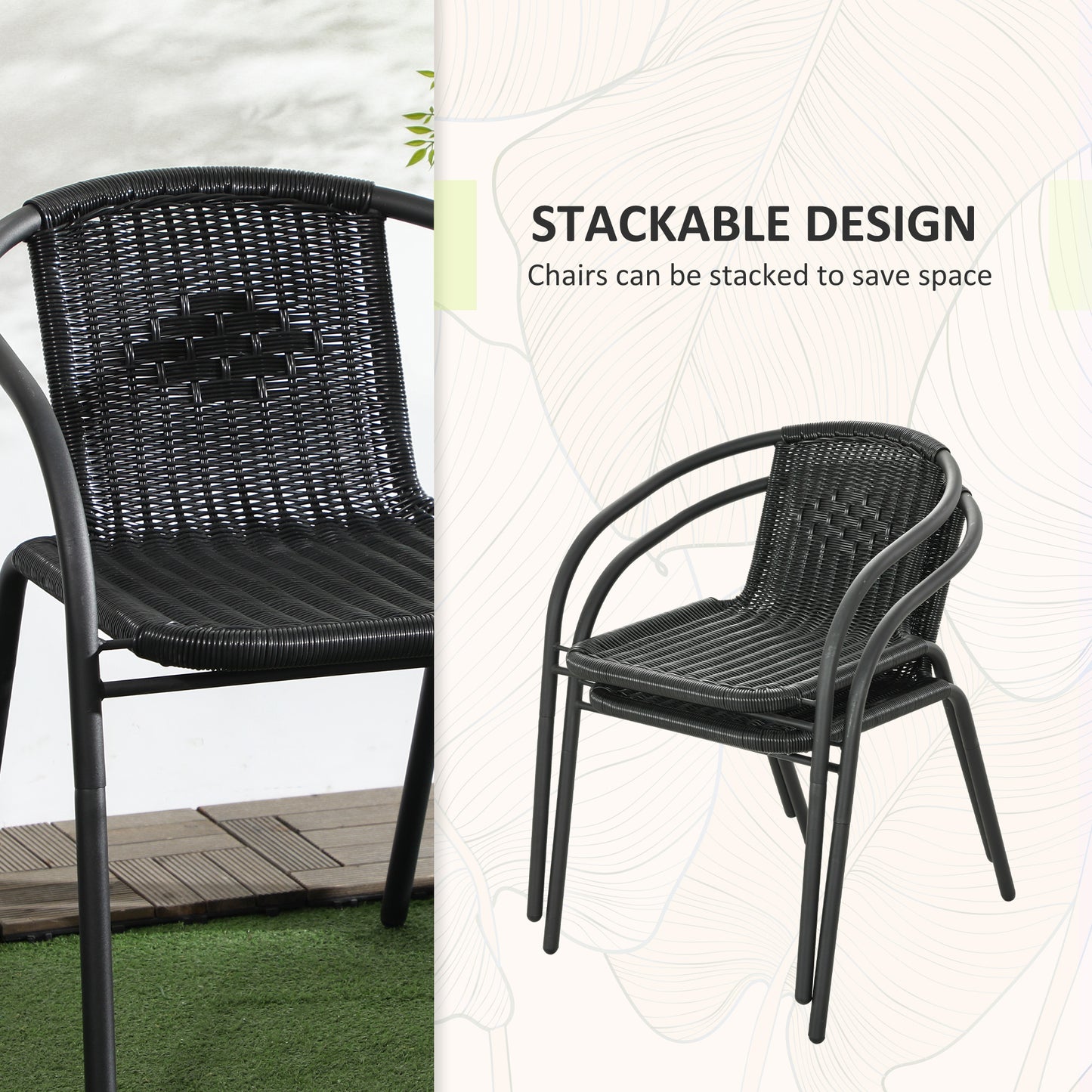 3 Pieces Rattan Bistro Set (4)