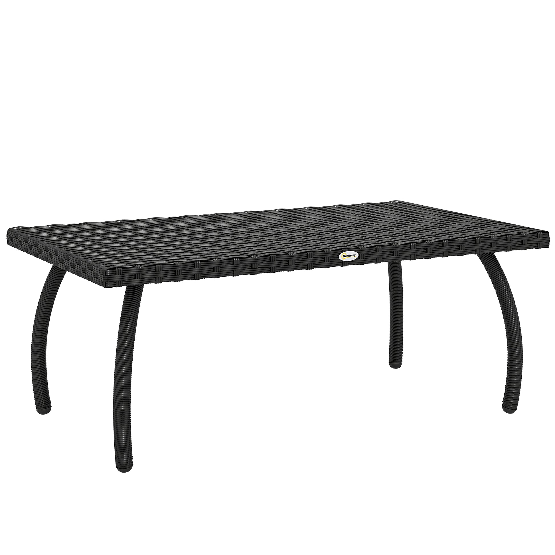 PE Wicker Rattan Garden Coffee Table (1)