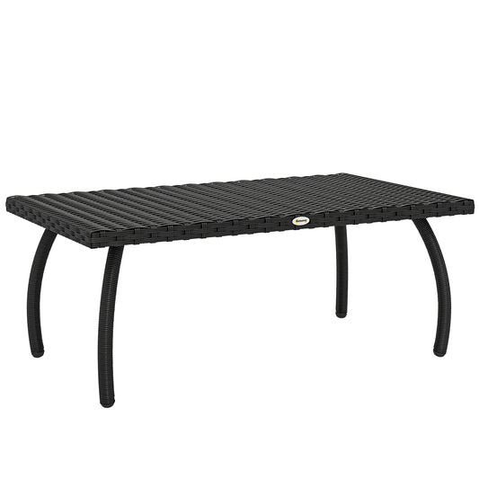 PE Wicker Rattan Garden Coffee Table (1)