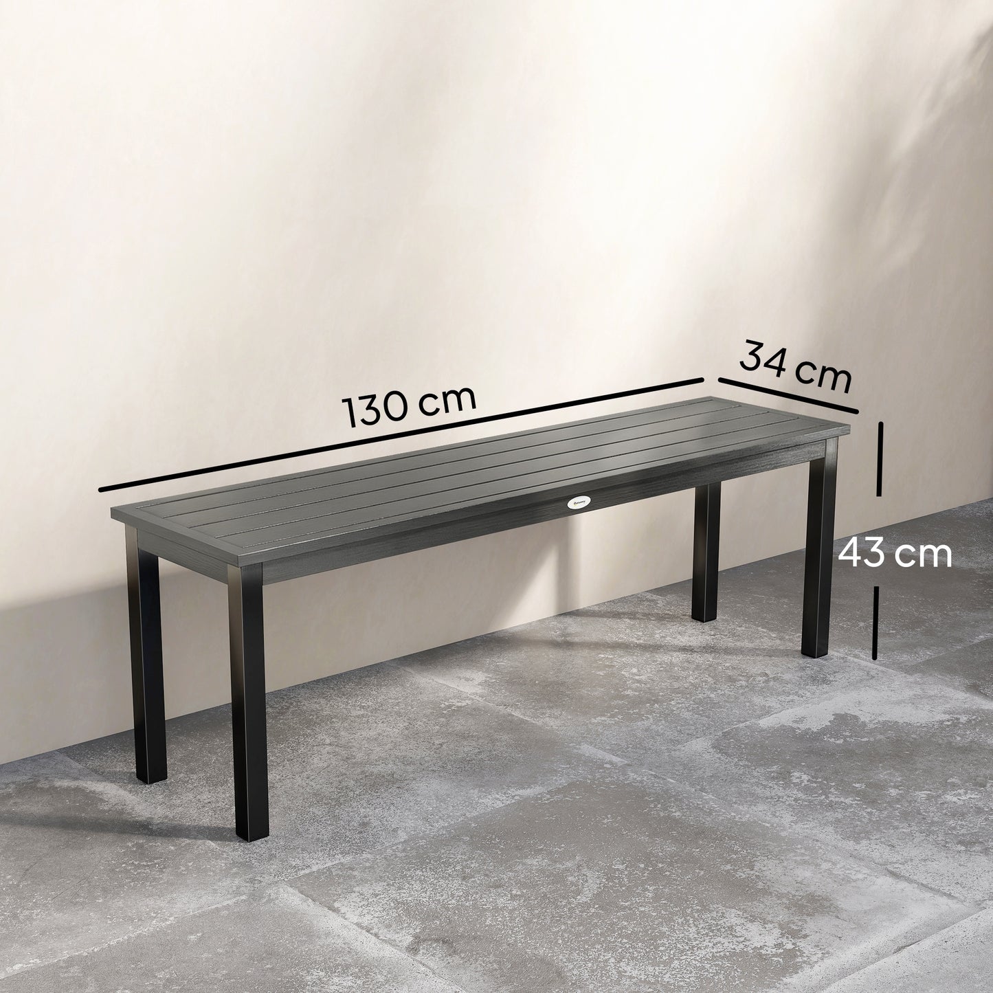 2 Seater Garden Bench, Outdoor Bench Loveseat