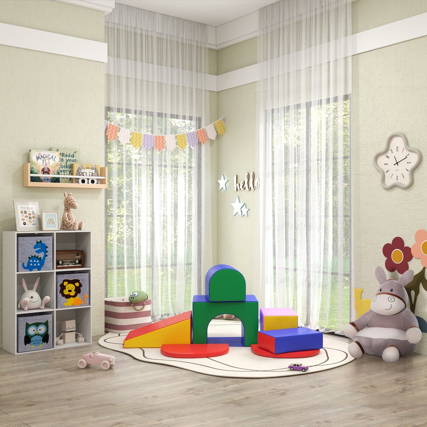 Seven-Piece Kids Soft Playset, for Toddlers