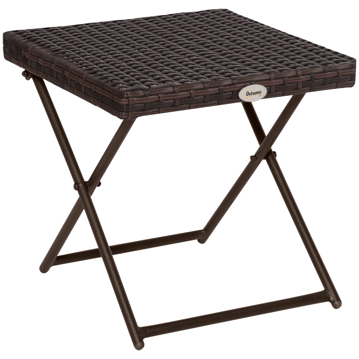 Folding Rattan Garden Coffee Table