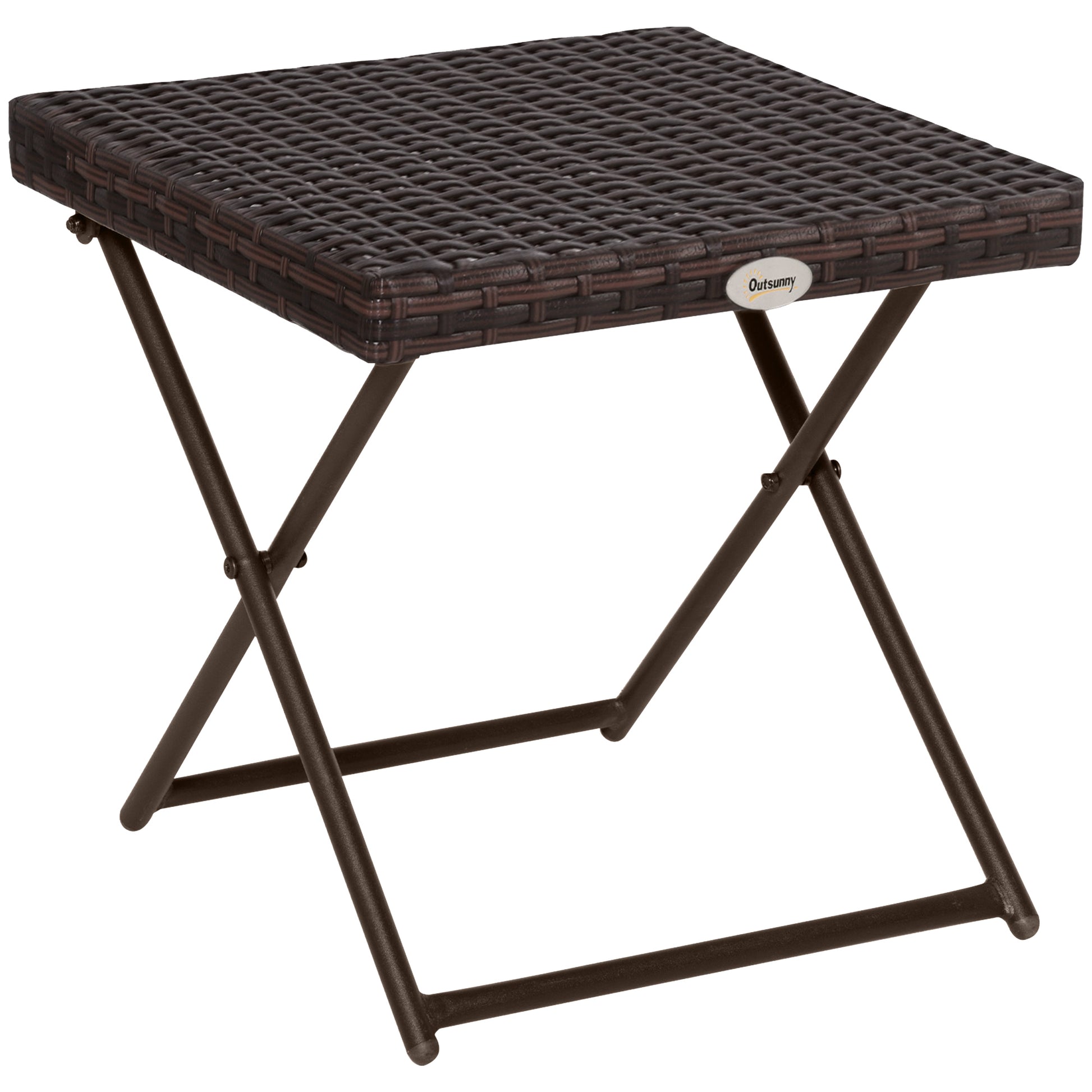 Folding Rattan Garden Coffee Table