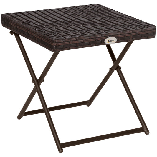 Folding Rattan Garden Coffee Table