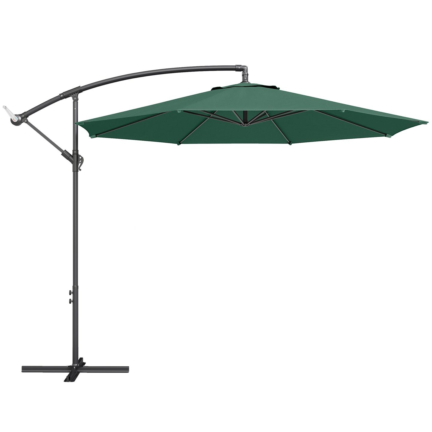 3 m Overhanging Cantilever Parasol, with Cross Base