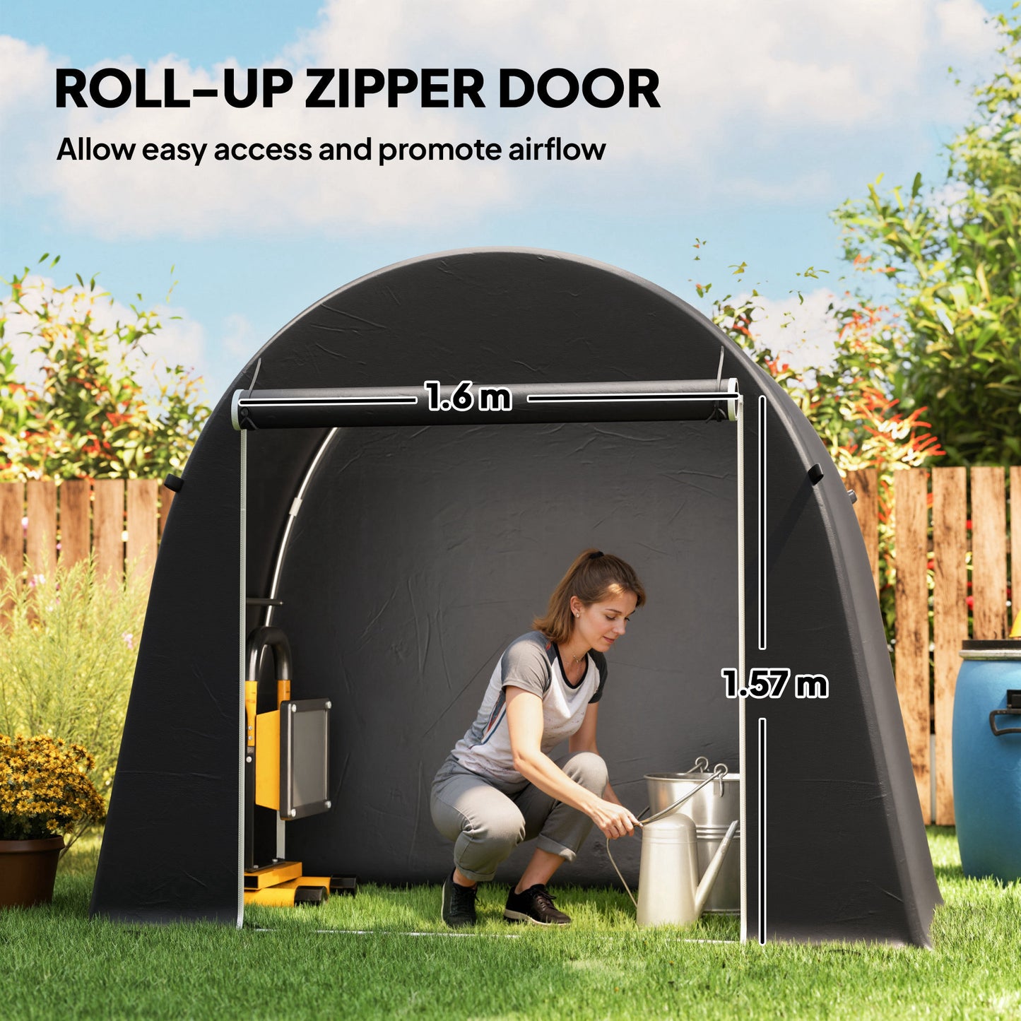 8 x 4 ft Garden Storage Tent