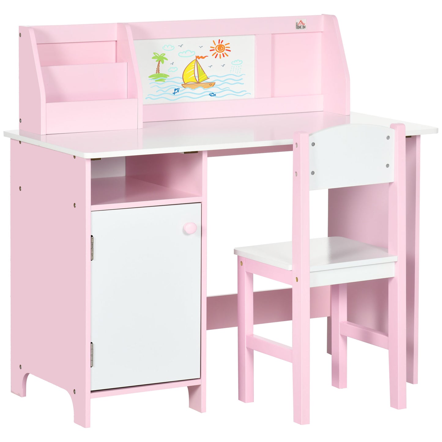 Kids Desk And Chair Set 2 PCs Childrens Table