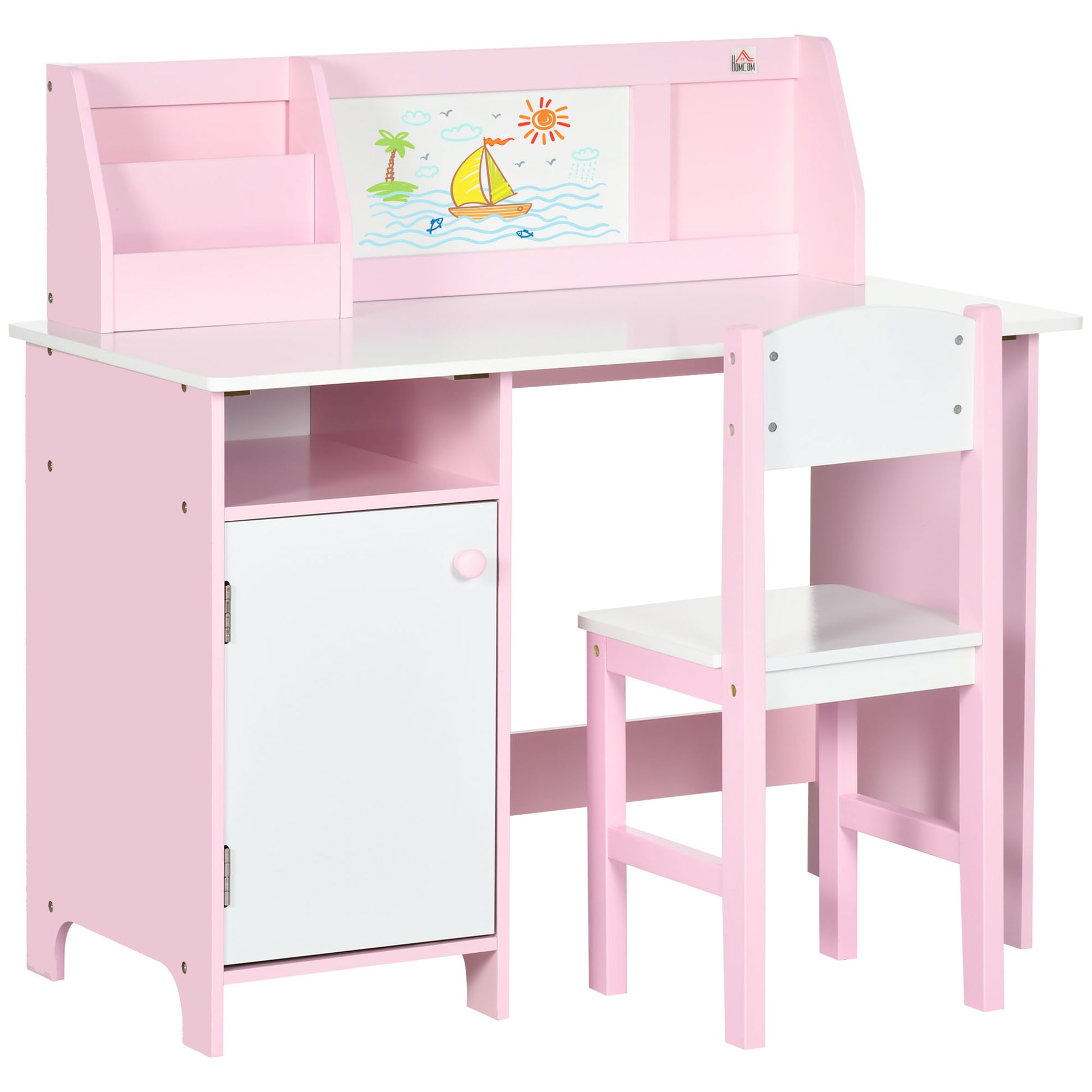 Kids Desk And Chair Set 2 PCs Childrens Table