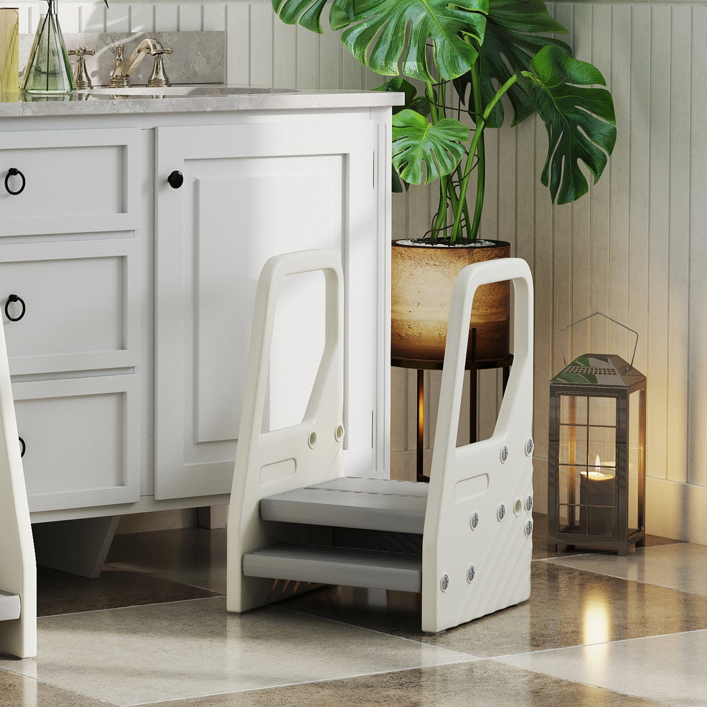 Adjustable 3 Step Toddler Tower with Handles