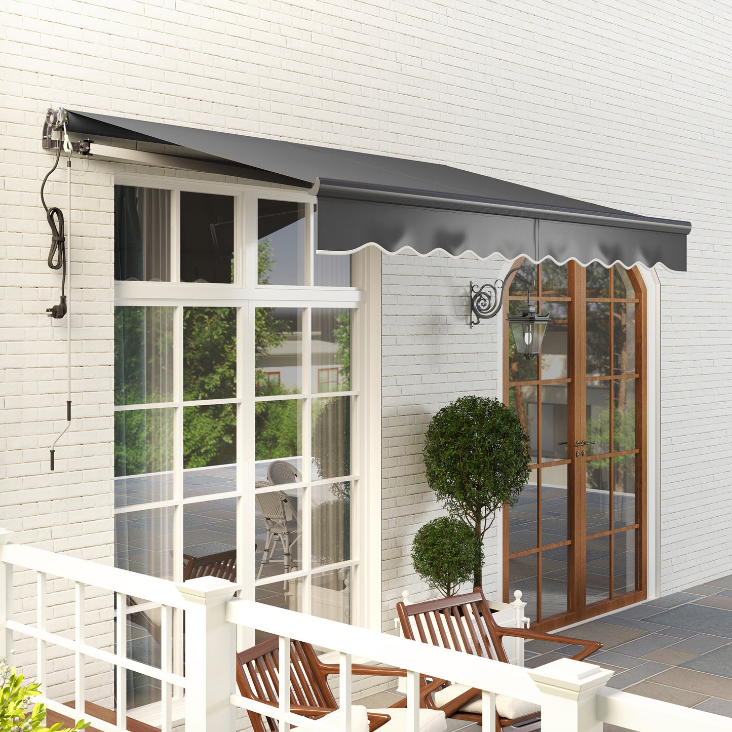 3 x 2.5m Electric Awning with Remote Controller (1)