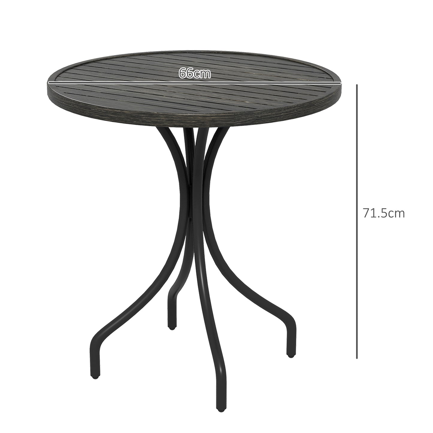 Φ66cm Galvanised Steel Garden Table