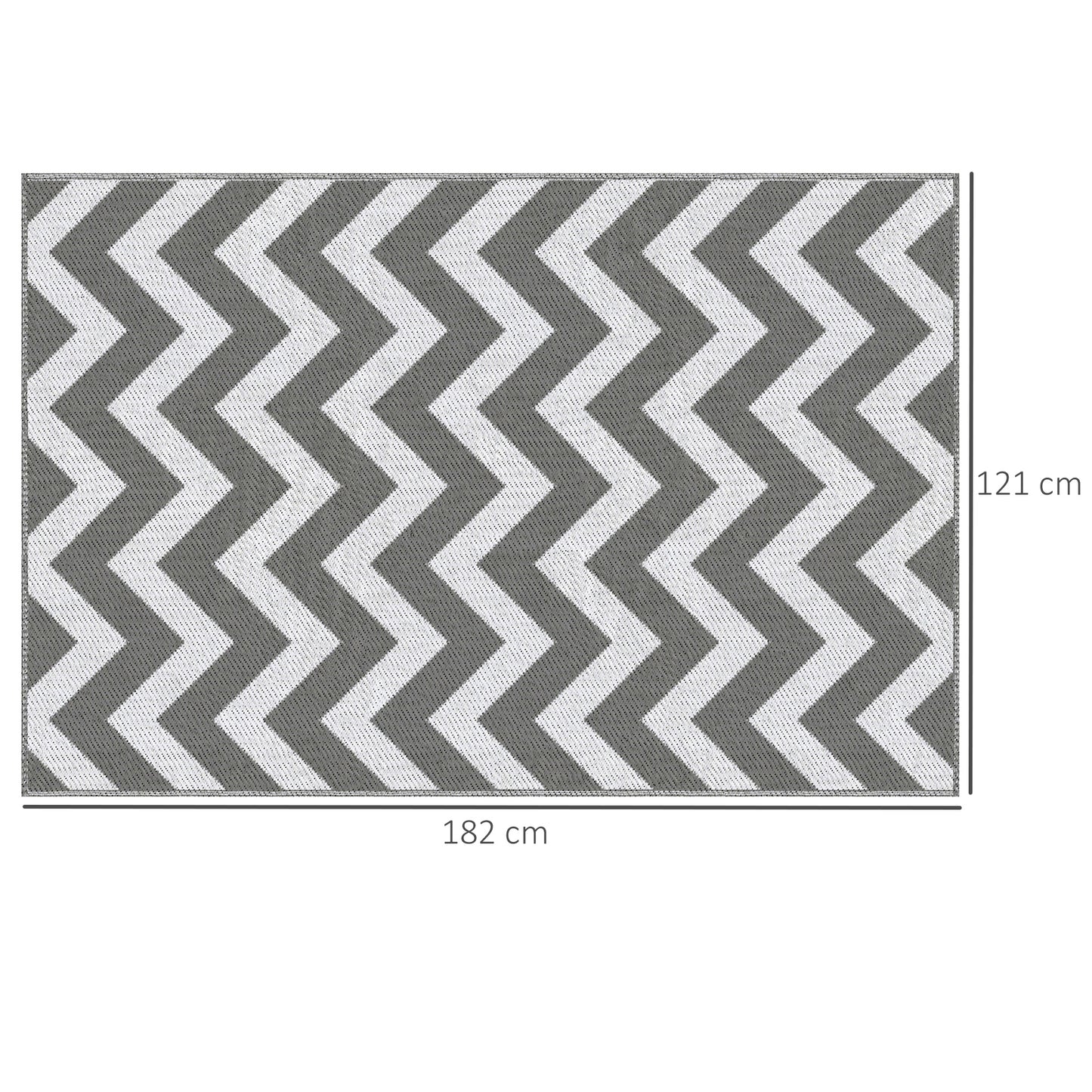 121 x 182 cm(4x6ft) Outdoor Rug Reversible Mat Plastic Straw Rug