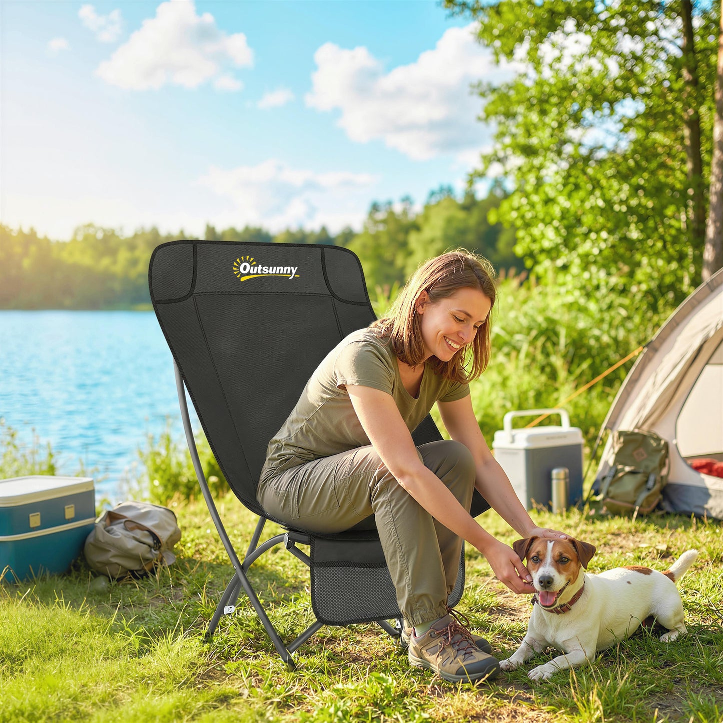 Camping Chair for Adults Heavy Duty Folding Camp Chair