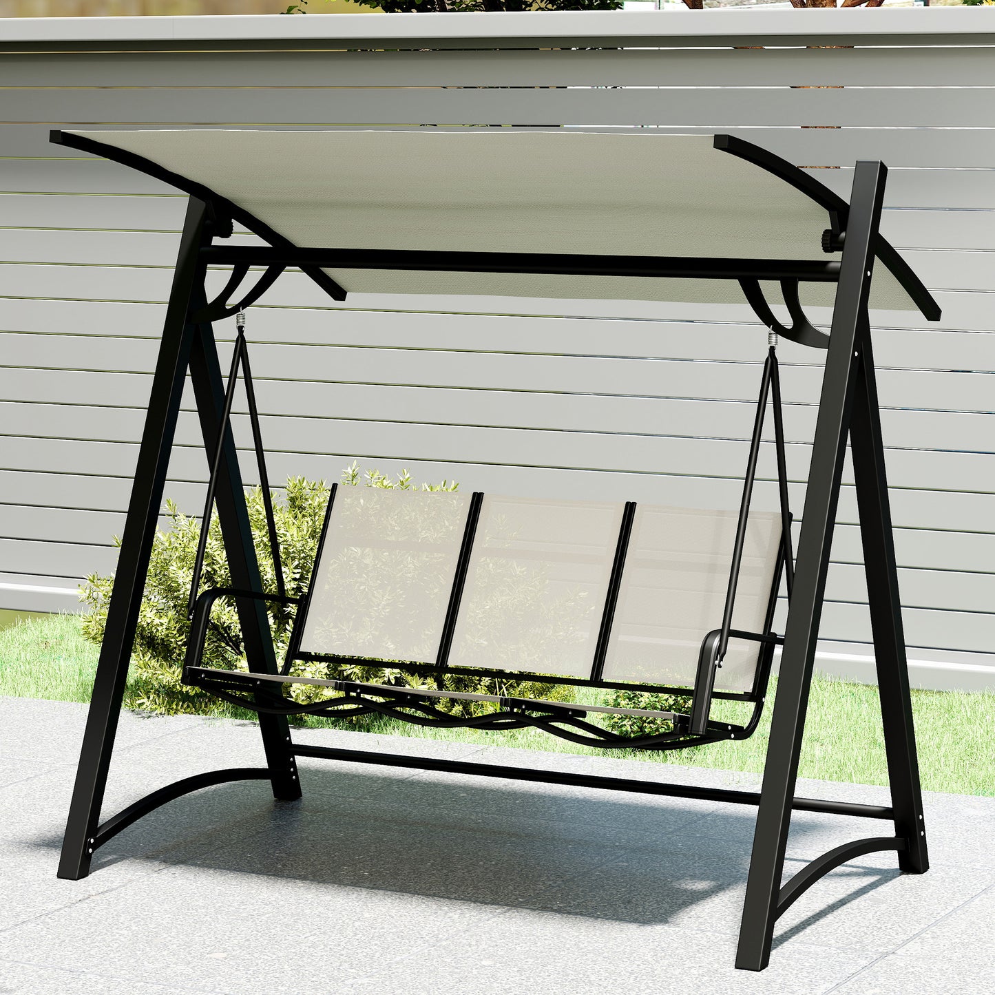 3 Seater Swing Chair, Garden Swing Bench (1)