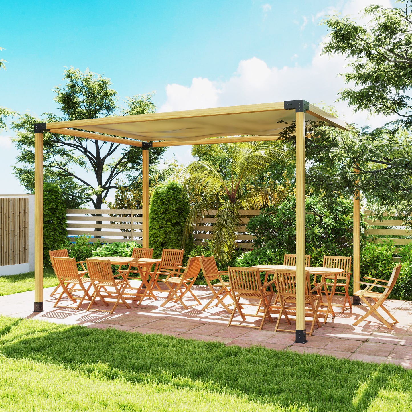 Pergola Kit, DIY Pergola Brackets with 3-Way Pergola Corner Brackets