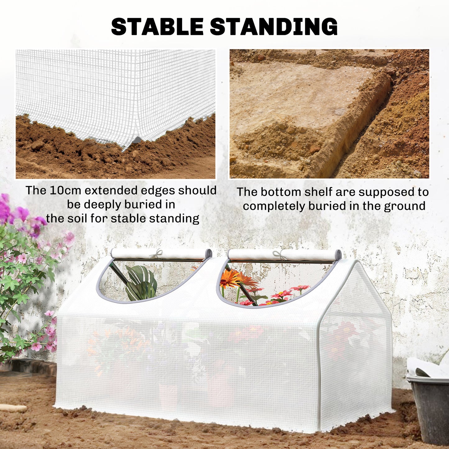 Mini Greenhouse Portable Flower Planter Tomato Vegetable House