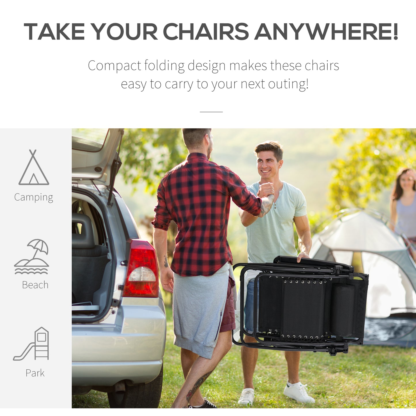 Folding Zero Gravity Sun Lounger, with Sun Canopy